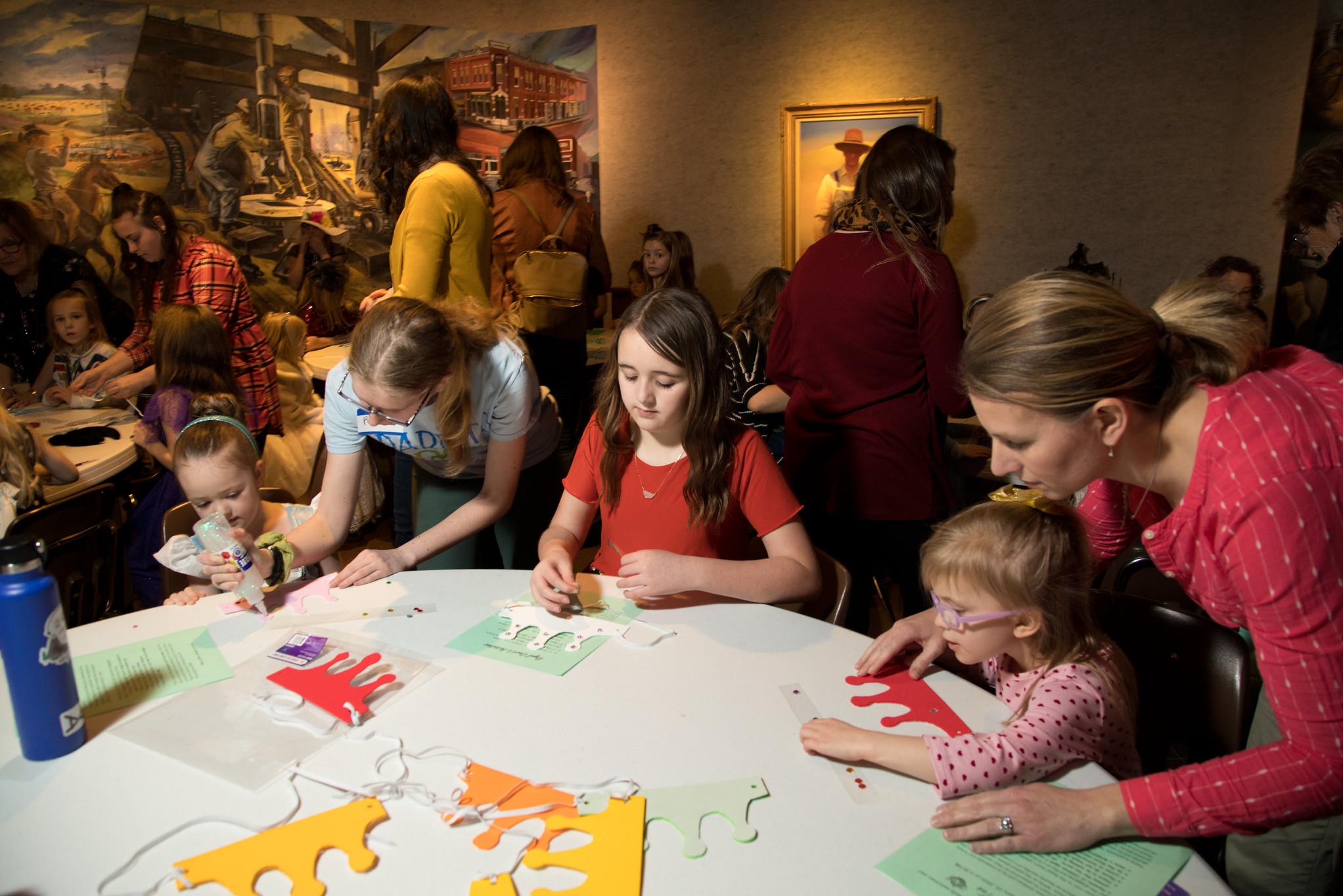 The Shafer Gallery hosts an event for young children
