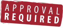 Approval required badge