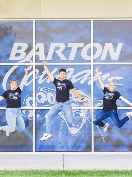 Barton brand photo collage