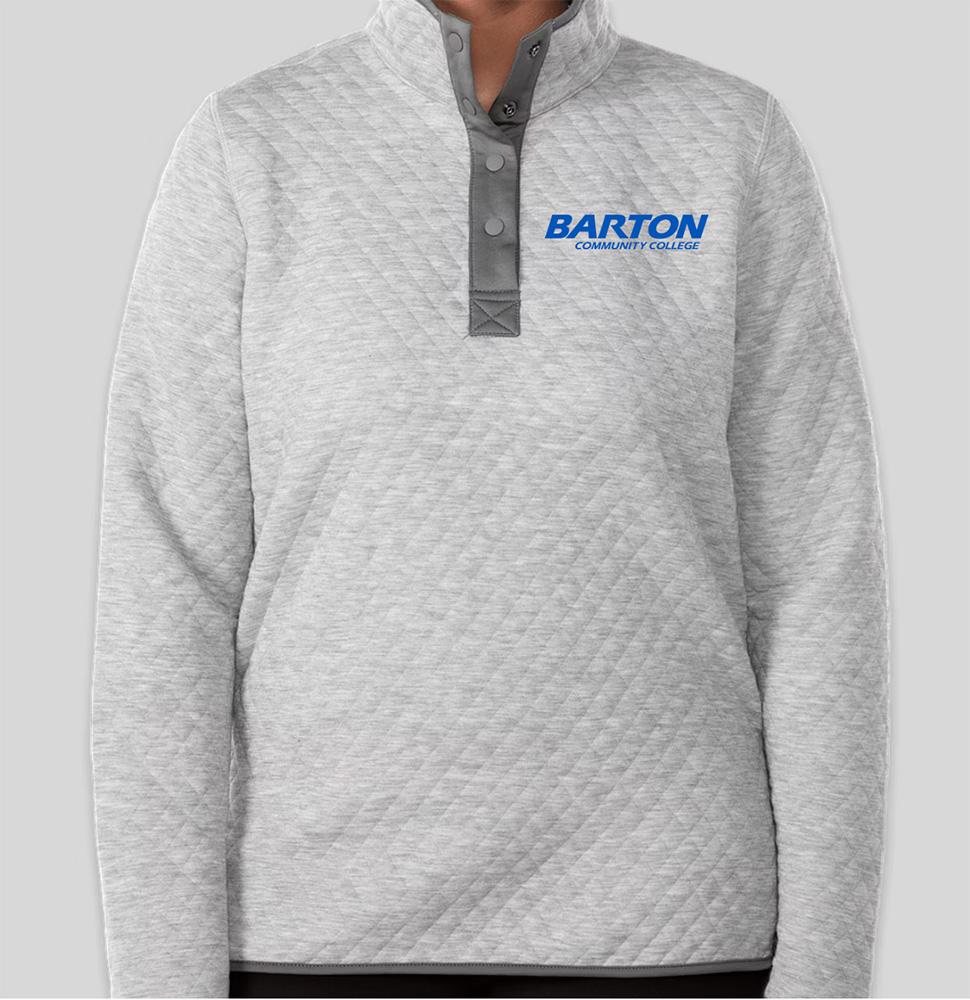 Ladies quilted pullover