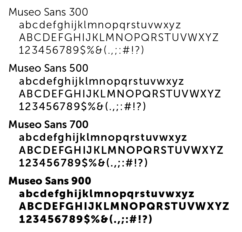 Museo Sans sample